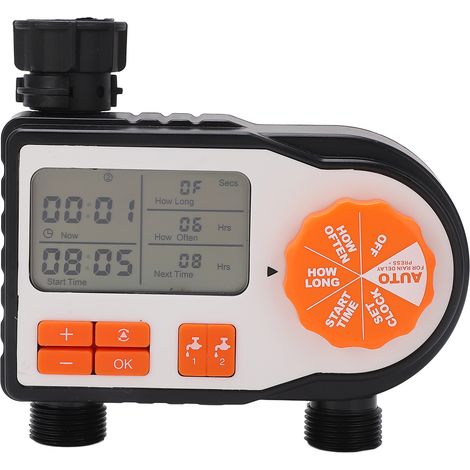 Arroseur automatique de jardin avec écran LCD - Programmateur d'irrigation électronique pour arrosage contrôlé (1/5)