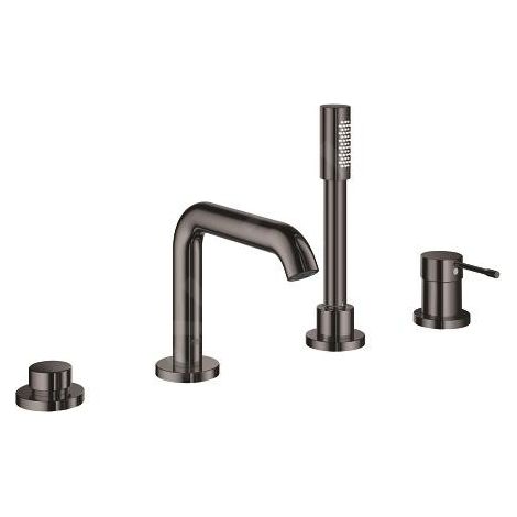 Grohe Essence - Mitigeur pour montage sur bord de baignoire, installation 4 trous, graphite foncé 19578A01 (1/8)