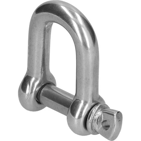Anneau en D Manille d'Ancrage 304 Acier Inoxydable à Broche Filetée Connecteur de Chaîne Maritime Terrestre Outil de Levage 1 Pièce M20 (1/5)
