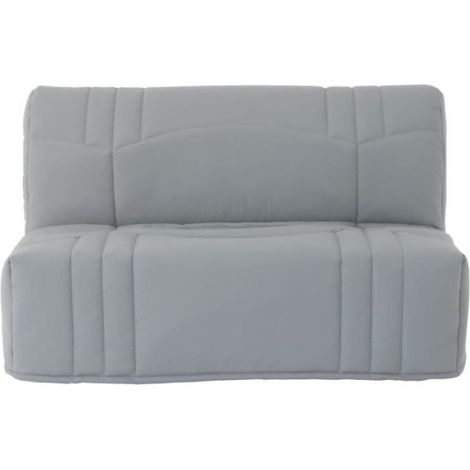 Banquette BZ DREAM - Tissu 100% Coton gris clair - Couchage 140x190 cm (1/4)