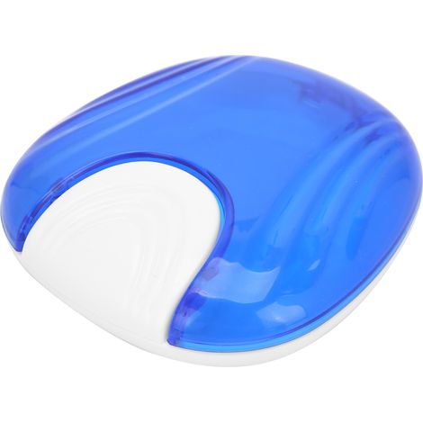 Boîte portable pour prothèses dentaires, protège-dents, boîte de rangement pour bouchons d'oreilles, support pour correction dentaire, bleu