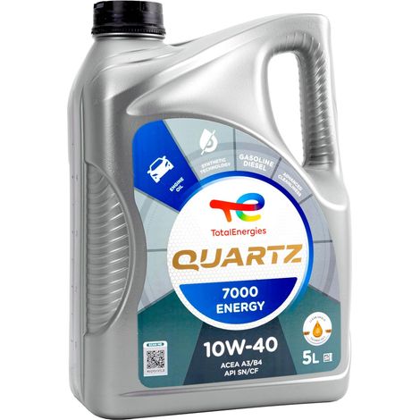 Huile de lubrification pour moteur Quartz 7000 Energy 10W-40 5 Litres (1/5)