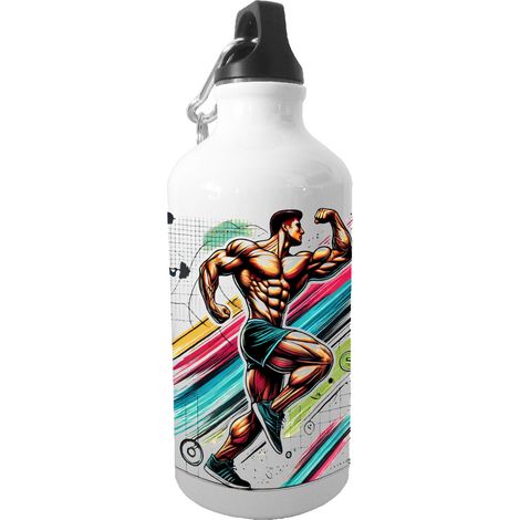 Gourde sport Culturisme en aluminium 500 ml