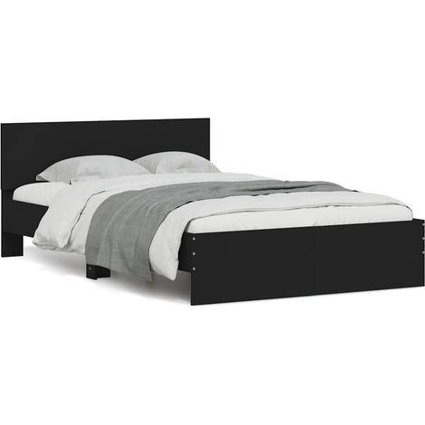 Maison Exclusive - Estructura de cama con cabecero negro 120x200 (1/5)