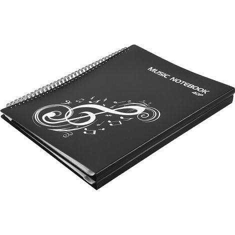 Classeur à partitions4 pages extensiblesreliure spirale40 pochettesnoir (1/5)