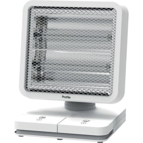 Radiador de cuarzo con control de pedal 600 W Blanco - Perfil