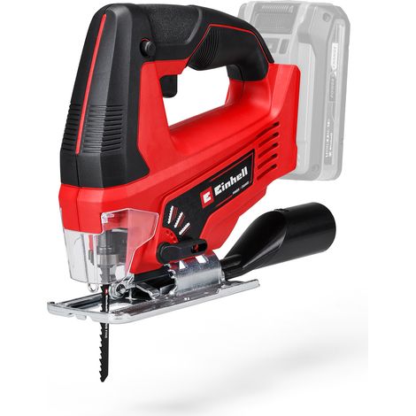 Einhell Scie sauteuse sans fil TC-JS 18 Li Solo PXC (18V, mouvement pendulaire activable, attache de lame universelle sans outil) Livré sans Batterie ni Chargeur