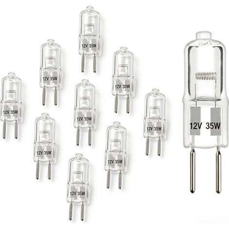 XEPHO 10 Ampoule Halogène G4 Ampoule Capsule 12V 35W Halogene Verre Clair Lumière Chaude 2800K Non Led Non Connectee Pour Hotte Aspirante Cuisine Salon Éclairage Intérieur (1/5)