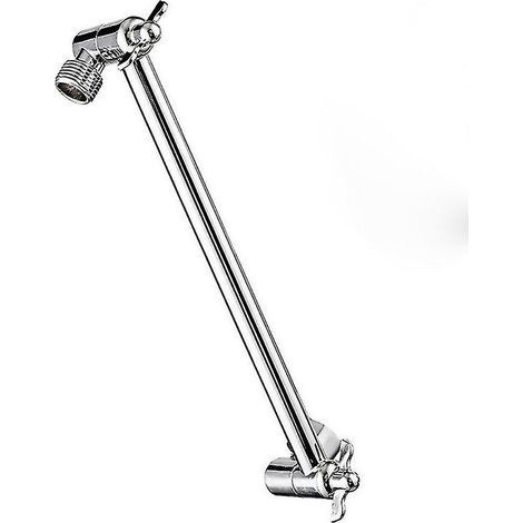 11 Inch Adjustable Shower Arm Universal Connection Solid Brass Shower Adjustable Angle Anti-leak Shower Extension Arm (1/5)