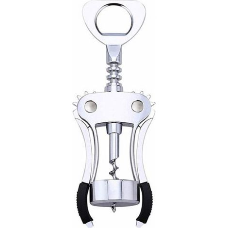 Tire-bouchon à ailettes en alliage de zinc de qualité supérieure, ouvre-bouteille multifonctionnel (1/5)