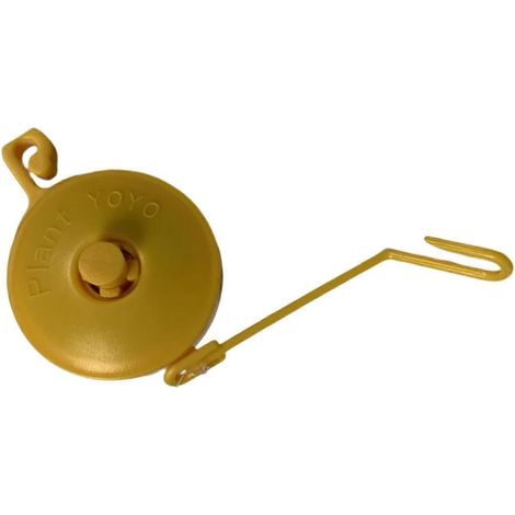 Crochet de suspension pour plantes Yoyo, support pour plantes hydroponiques, accessoire de jardinage rétractable pour plantes grimpantes d'intérieur.-Yellow