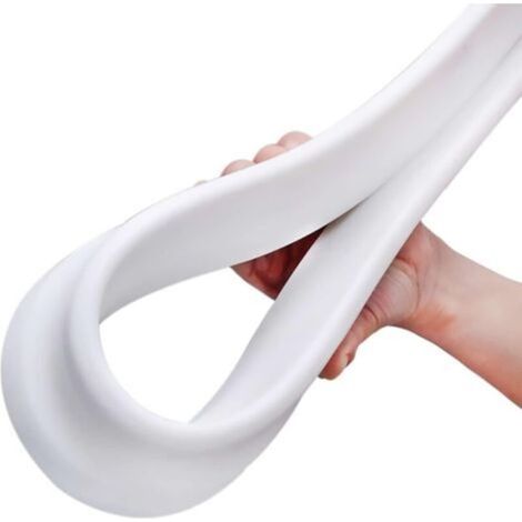 Joint d'étanchéité pour Pare-Douche en Silicone, Flexible, pour Salle de Bain, barrière de seuil Pliable, pour séparation sèche et Humide. Silicone Souple.(2m) (1/5)