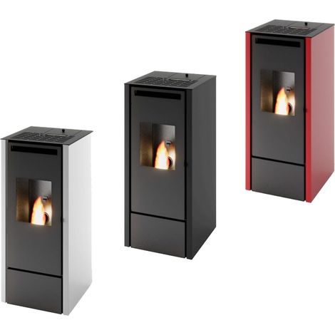 Poêle à granulés canalisable - PUNTO FUOCO Cinzia Can 9.9 kW  Blanc (1/5)