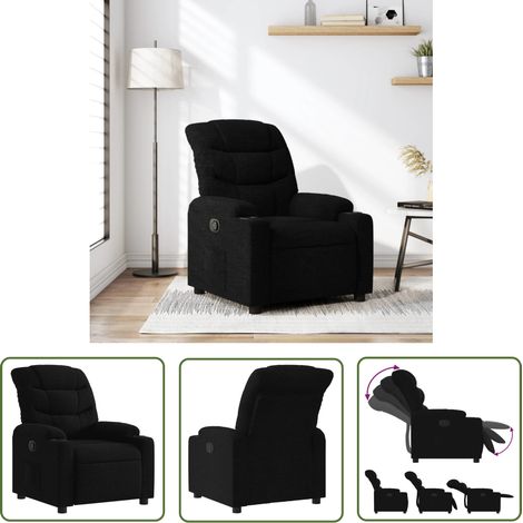 Maison Exclusive - Relaxsessel Schwarz Stoff (1/5)