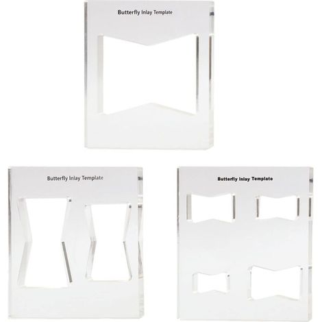 Lot de 3 modèles décoratifs pour le travail du bois, 7 en 1 pour nœud papillon décoratif (1/5)