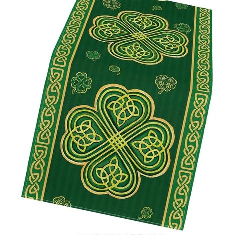 Nappe de table à thème vert en tissu de qualité, accessoire de table multicolore (1/5)