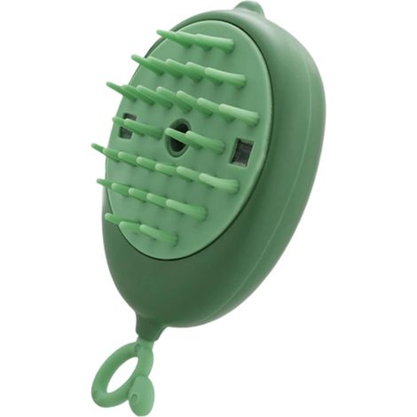 Brosse de bain verte pour animaux, brosse de massage électrique pour chien, brosse nettoyante Brosse de nettoyage en profondeur pour les poils d'animaux (1/5)