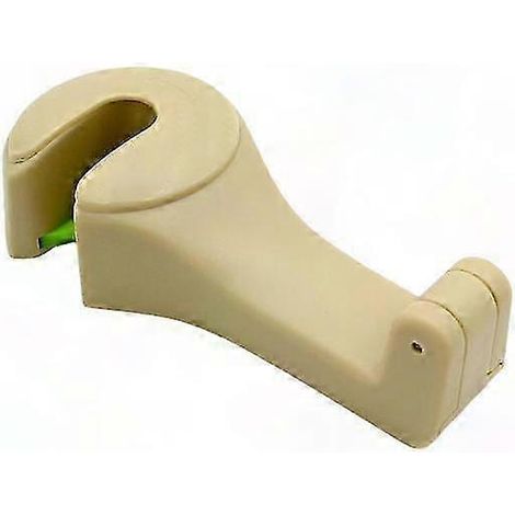 3-in-1 Multifunktionale Auto-Kopfstützenhalterung: Handtaschenhaken, Handyhalterung, Münzfach – Beige (1/5)