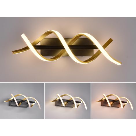 LED Wandleuchte SEQUENCE dimmbar Lichtfarbe einstellbar Messing, Breite 47cm (1/5)