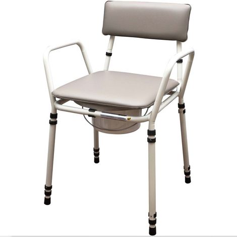 Chaise Percée avec Rembourage Aidapt VR161G à Hauteur réglable - Contenance 5 Litres (1/4)