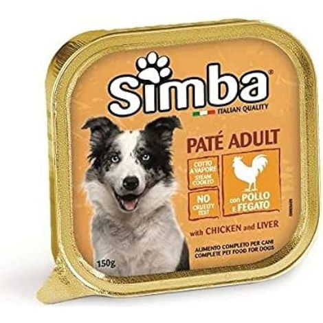 ALIMENTO PER CANI 'PATE' ADULT' pollo e fegato - gr 300- 18 pezzi - MONGE