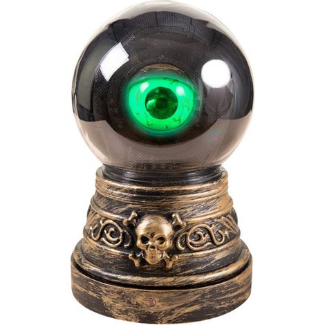 Automate Halloween - PTIT CLOWN - Boule de Cristal Oeil - Sonore, Lumineuse, Animée - 20 cm (1/4)