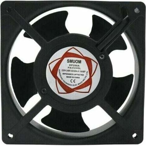 GDHZS- Ventilateur axial pour bote de cheminée Insérable Haute température Pales en métal Silencieux Universel 120 x 120 x 38 mm (1/2)