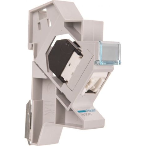 Módulo de parcheo cat.5e UTP 1xRJ45 para montaje en riel TS35 TN004S