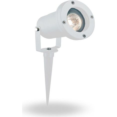 TrAdE Shop Traesio - Faretto Con Picchetto Per Esterno Giardino Con Staffa Parete Proiettore Es12-b - (1/5)