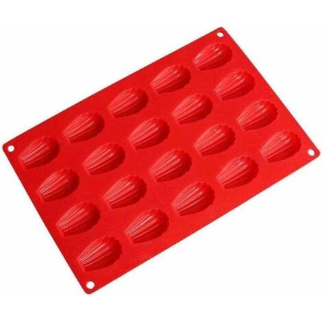QORVA-Moule à Madeleine en SiliCône Moule à Gateau en SiliCône en Forme de Mini Muffins Cannelé Résistance Aux Hautes Températures Pour Muffins, Cupcakes, Brownies, Gateaux, Pudding-Fei Yu (1/4)