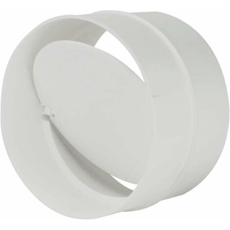 100mm Non Retour Tuyau Lien PVC Blanc Rond Grille, (1/5)