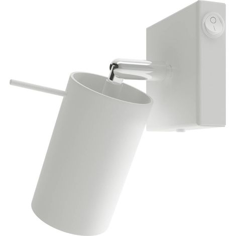 Lampada da parete, faretto orientabile con interruttore, bianco, per lettura, RING 1xGU10 10W SL.1024 Sollux Lighting (1/5)