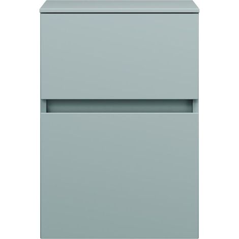 burgbad Lin20 Armoire basse, 2 tiroirs, 400x407x580mm,