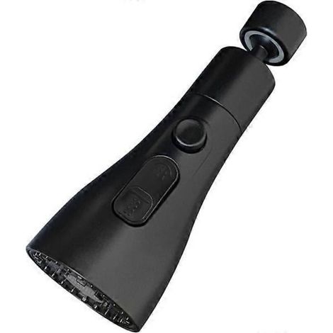 Douchette de robinet de cuisine à bec rotatif à 360°, 3 modes, tête de douchette de rechange, aérateur, noir (1/5)