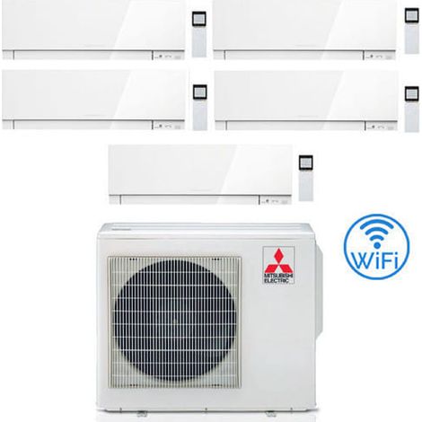 Klimaanlage Mitsubishi Kirigamine Zen Wifi White Penta Split Inverter 9000 + 9000 + 9000 + 9000 BTU mit U.E. MXZ-5F102VF Klasse A++ /A++ NEU
