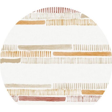 Nappe ronde imperméable D-C-FIX Dalinia Arabesque Manhattan crème 150 cm