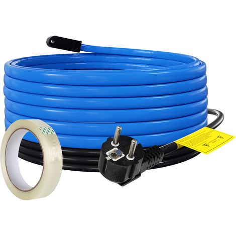 Jiubiaz 6m 102W Cable calefactor de protección contra las heladas autorregulable con termostato y 10 m de cinta adhesiva IP68 (1/5)