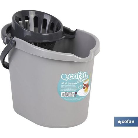 CUBO ESCURRIDOR MODELO DANUBIO  14L GRIS CLARO (1/4)