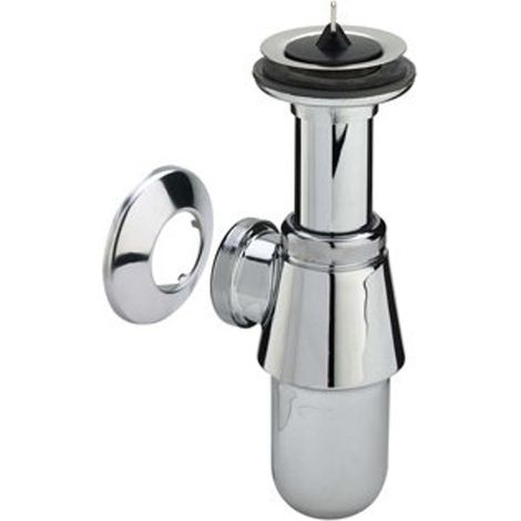Viega Siphon d'évier sans tuyau mural 5/4 avec rosace chrome (1/4)
