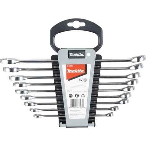 Makita B-65539 Set di 9 chiavi miste in acciaio inox nichel-cromo (1/3)