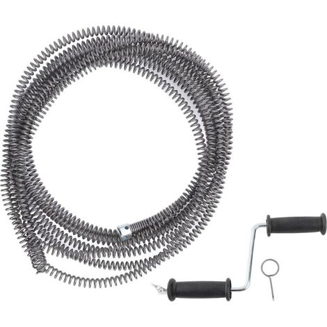 Jeffergarden Furet de Débouchage Toilette, Câble Ressort 16mm de 5m – Serpent de Plomberie pour Pipeline, Égout, Maison – Cuisine et Salle de Bain (1/5)