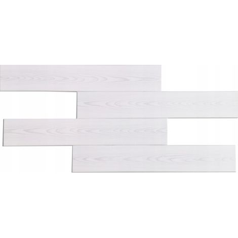 Verdico Panneaux muraux et plafonniers effet bois argenté 100×16,7 cm – Dalles décoratives légères en polystyrène, isolation thermique et acoustique,  4m2/ 24 pièces
