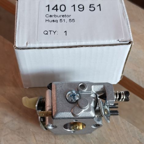 Carburateur Husqvarna 51 55, 503 28 15-04, type à membrane, convient aux tronçonneuses Husqvarna. (1/4)