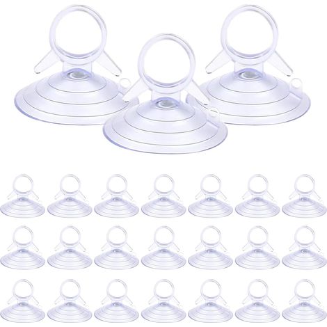Lot de 24 ventouses pour pare-soleil de pare-brise de voiture - avec anneau de traction (1/5)