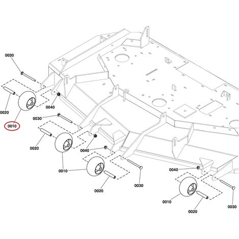RUOTINO ANTISCALPO 5" ISX800Z IS2100Z LR5105521 ORIGINALE FERRIS
