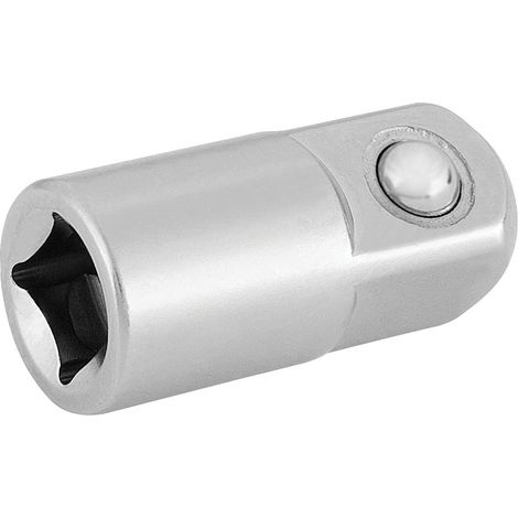 Draper 1/4" Female to 3/8" Male Socket Converter Pack – Polished Chrome, Model 16802 (1/5)