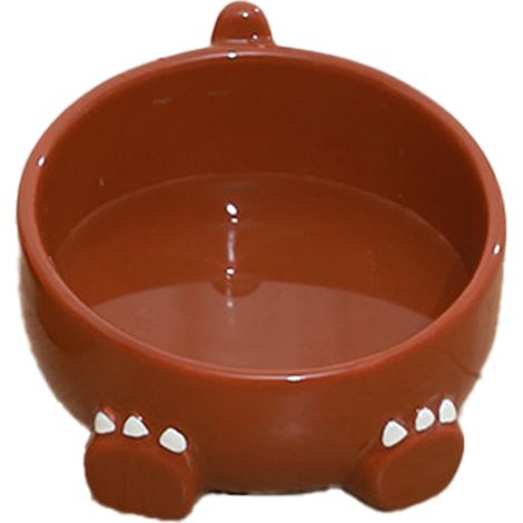 Ce bol en céramique pour animaux de compagnie est mignon, convient aux chiens et aux chats, pour les aliments secs et humides ainsi que pour l'eau. (1/4)