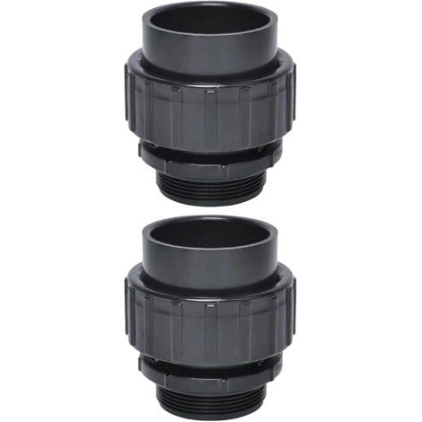 2 Pcs Slip Fitting Quick Connector remplacement pour pompe de piscine, 1,5 "à 2" Slip Union Socket Joint Adapter, accessoires universels (1/5)