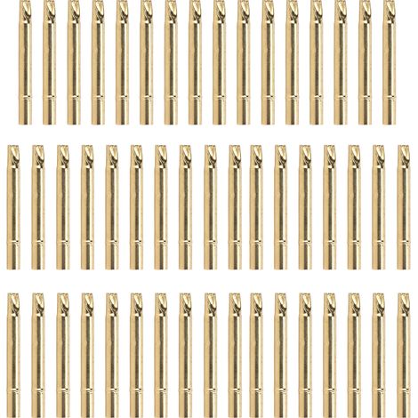 Capuchon pour aiguille de test UB189-4S, diamètre 3,55 mm, longueur 34 mm, en laiton plaqué or, protection de pointe de sonde. (1/5)