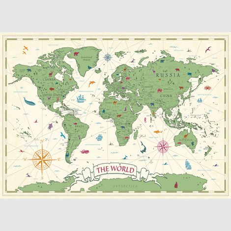 Papier peint intissé - Le monde classique des enfants - 375x270 cm (1/4)